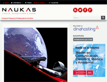 Tablet Screenshot of naukas.com